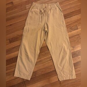 Women’s Uniqlo Casual Elastic-Waist Pants in Tan